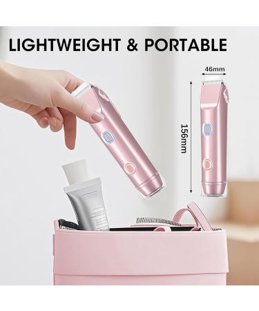 Womens Shaver Double Shaver Electric Womens Hair Clipper Body Trimmer Intimate Shaver Bikini Trimming IPX7 Waterproof WetDry Travel Epilator - Buy Online on GoSupps.com