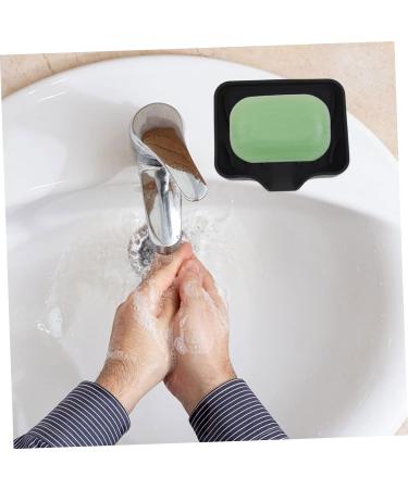 Ciieeo 8 Pcs Soap Drainer Anti-slip Soap Holder Household Soap Rack Silicone Soap Dish Soap Bar Holder for Shower Soap Dish for Shower Silicone Soap Holder Drain Silica Gel Decorate Black Greyx4pcs 12.2X10X2.2CMx4pcs - Buy Online on GoSupps.com