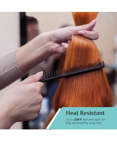 8-Piece Professional Hair Combs Set | Fine Wide Tooth, Anti-Static, Heat Resistant | for Women, Men, Salon & Home Styling - Buy Online on GoSupps.com