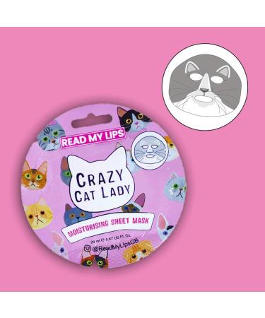 Read My Lips Crazy Cat Lady Moisturising Sheet Mask - Buy Online on GoSupps.com
