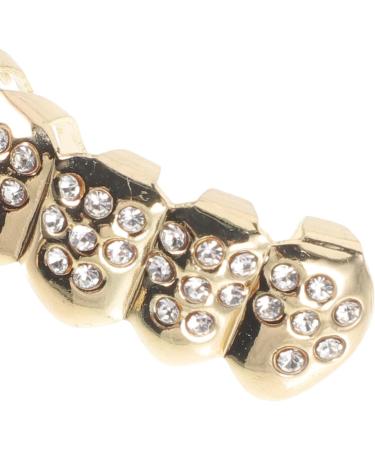Abaodam 1 Set Golden Teeth Grills Hip Hop Vampire Fangs Fake Teeth Props Jokers Teeth Caps Top Bottom Teeth Grill Costume - Buy Online on GoSupps.com