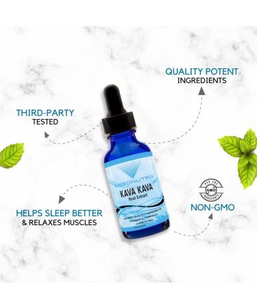 Absonutrix Kava Kava Root Extract Liquid Form 590 mg per serving 4 Oz Made in USA Quick Absorption Quality Potent Ingredients Non-GMO GMP Certified Facility Cruelty-Free Products - Buy Online on GoSupps.com