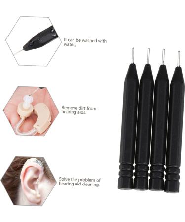 GOOHOCHY 4pcs Earmold Cleaning Rods Ear Cleaning Tool for Effectively Removes Earwax and Debris and Material Essential Accessory for Daily Use - Buy Online on GoSupps.com