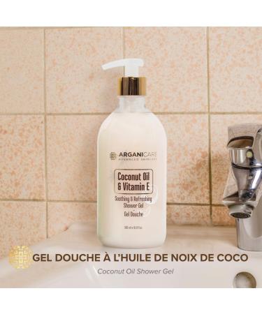  Arganicare Arganicare - Shower gel - Coconut & Vitamin E - Bottle 500 ml - Buy Online on GoSupps.com