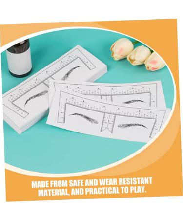 Beatifufu 100pcs Eyebrow Design Ruler Brow Shaping Stencil Eyebrow Measuring Tool Supplies Eyebrow Trimming - Buy Online on GoSupps.com