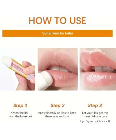 3 Pack Peach Color Changing Lip Balm Long Lasting Lip Gloss Colorful Magic Moisturizing Makeup Peach flavor moisturizing lip balm 5g - Buy Online on GoSupps.com