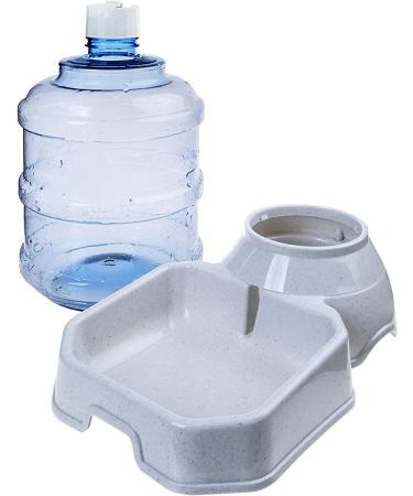 Pet Water Dispenser Station - 1 Gal Replenish Pet Waterer for Dog Cat Animal Automatic Gravity Water Drinking Fountain Bottle Bowl Dish Stand - Buy Online on GoSupps.com