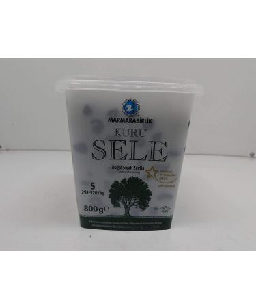 Dried Sele Large Black Olives - 1.76oz (Marmarabirlik Ri Kuru Sele Siyah Zeytin) - Buy Online on GoSupps.com