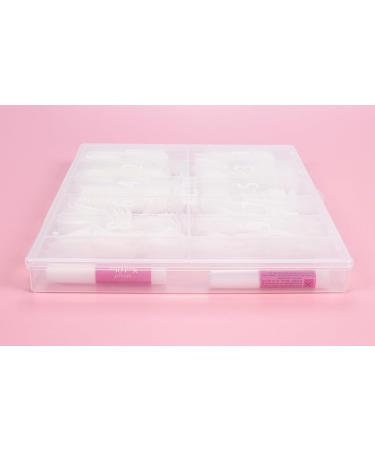 500 Pieces French Artificial Nail Tips Set - False Acrylic Nails with 4 Glue Tubes for DIY Nail Design - Perfect for Extensions & Natural Looks - Buy Online on GoSupps.com