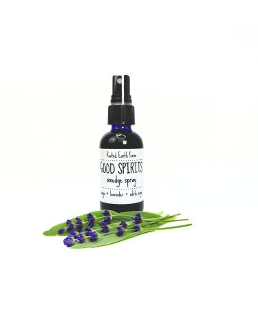 Good Spirits Smudging Spray - 2 fl oz - White Sage Smudge Spray - Crystal Cleansing - Sage Spray - Buy Online on GoSupps.com