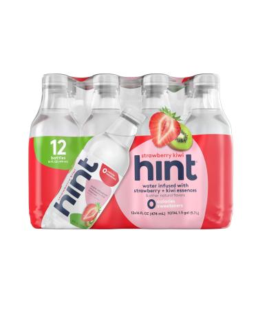 Hint Water Peach & Strawberry Kiwi Variety Pack - 24 Bottles, 16 oz Each - Zero Calories, Sugar, and Diet Sweeteners - Buy Online on GoSupps.com