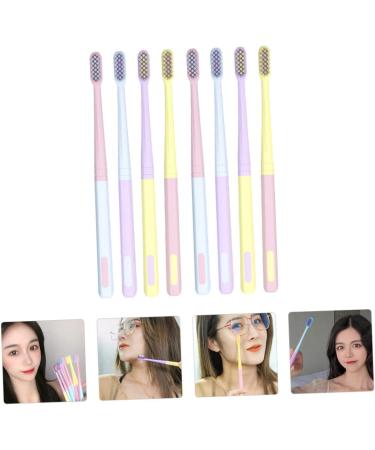 Plafope 8-Piece Portable Toothbrush Set - Ideal Travel Toothbrush for Adults & Women - Compact Little Head Design for Home & On-the-Go - Buy Online on GoSupps.com