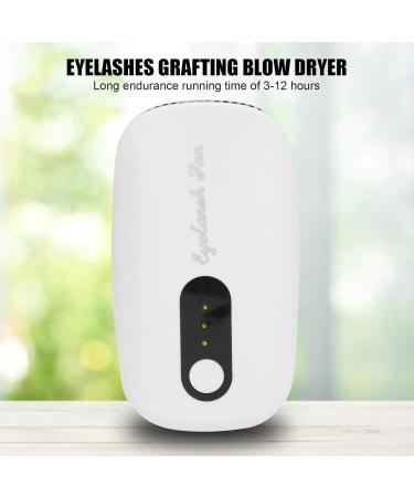 Eyelash Fan Dryer USB Mini Fan Air Conditioning Blower Electric Bladeless Cooling Fan Rechargeable Grafting Eyelashes Glue Dryer Fan for Eyelash Extension(White) - Buy Online on GoSupps.com