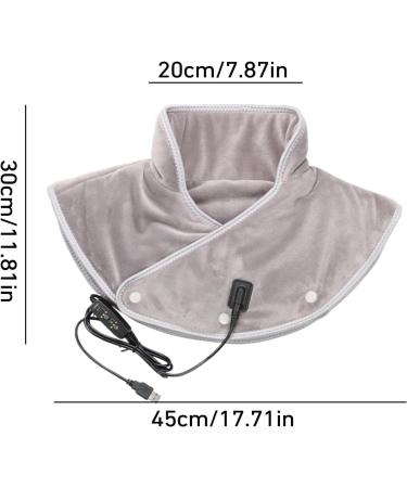 Warm Heated Shoulder Pad & Scarf - Fulenyi Gray | Skin-Friendly 3 Heat Settings for Neck & Back Relief - Buy Online on GoSupps.com