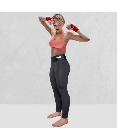 FUJI Womens Baseline V2 Jiu Jitsu Spats Compression Pants - Black | High-Quality Performance Gear for Women - Buy Online on GoSupps.com