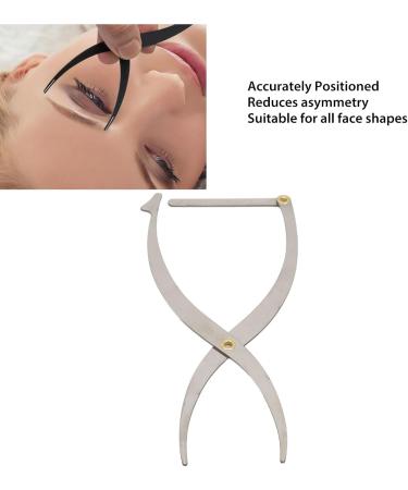 Microblading Eyebrow Ruler Measuring Tool Highly Accurate Eyebrow Stencil Ruler Reusable for Salon for Lip Tattooing (Silver) - Buy Online on GoSupps.com