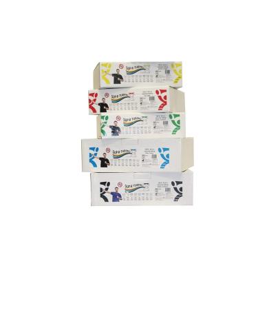 Sup-R Tubing - Latex Free Exercise Tubing - 100' Dispenser Rolls 5-Piece Set (1 Each: Yellow red Green Blue Black) - Buy Online on GoSupps.com