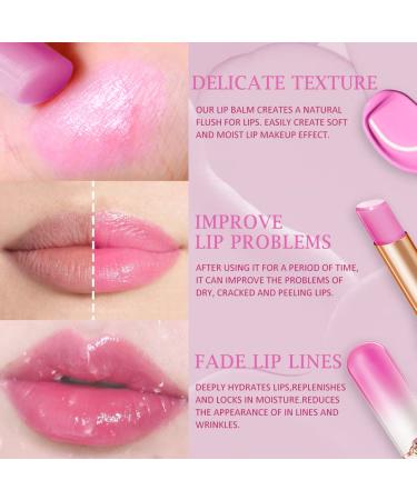 BINGBRUSH 2 Pcs Grape Color Changing Lipstick Lip Tint Set - Long Lasting PH Mood Moisturizing Lip Gloss for Women - Buy Online on GoSupps.com