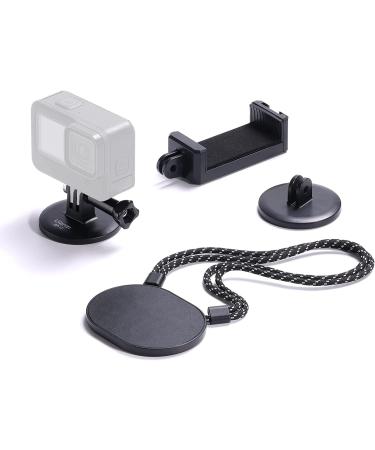 Magnetic GoPro holder Ulanzi GP-17 Breast belt for GoPro Mount with 1/4 '' adapter cell phone adapter bag GoPro accessories Compatible with GoPro Hero 11 10 9 8 Insta360 DJI OSMO Action Smartphone