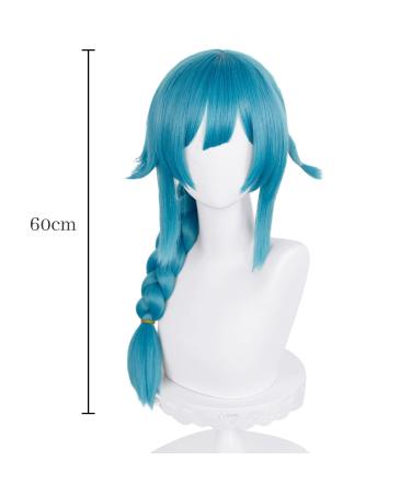 Jinx Cosplay Blue Wig - Long Pre-Braided Synthetic Hair Wig for Women | Perfect Anime Costume Accessory - Buy Online on GoSupps.com
