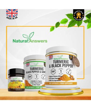High Strength 365 Turmeric Capsules with Black Pepper | 1 Year Supply | Vegetarian | Curcumin Supplement - Buy Online on GoSupps.com