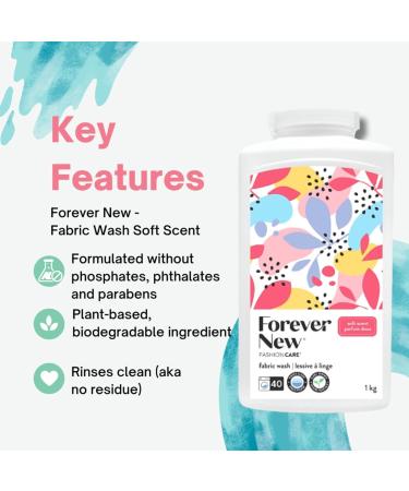 Forever New Delicate Powder Laundry Detergent Combo Set. INCLUDES 1 X 3 Kg Powder Soft Scent Detergent plus 2 X 1 Kg Power Detergent. Special Value 2 kg (Pack of 2) - Buy Online on GoSupps.com