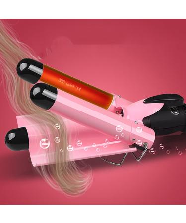 3 Barrel Curling Iron 1 inch Hair Curler Wave Wand 25mm Beach Waves Curling Iron with LCD Display - Buy Online on GoSupps.com