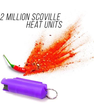 Maximum Strength MC 1.44 Pepper Spray Keychain for Self Defense - 8 Pack Wholesale Bundle (Purple/Pink) - Ideal for Resale - Buy Online on GoSupps.com