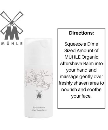 M hle Organic Shaving Balm - Vegan After Shave Balm with Organic Argan Oil - 100ml Natural Cosmetics for Men - Buy Online on GoSupps.com