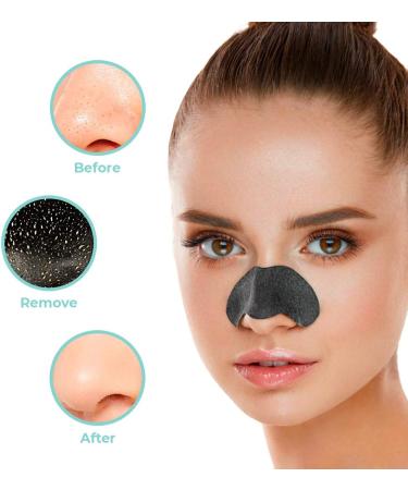 Livaclean 30 CT Charcoal Blackhead Remover Pore Strips - Blackhead Remover Strip - Black Head Nose Strips Black Head Remover Stripes - Buy Online on GoSupps.com