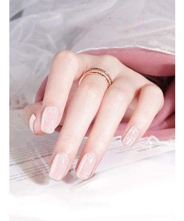 Kalolary 20PCS Nail Adhesive Wrap Gel Polish Strips - Pink | Self-Adhesive Nail Decals for UV/LED Lamp | Full Wraps Stickers for Cured Gel Nails - Buy Online on GoSupps.com