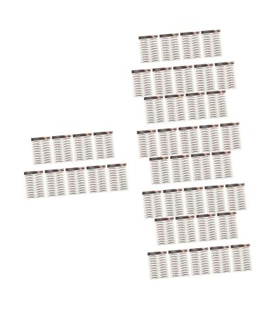 Beavorty 45 Sheets Waterproof Eyebrow Stickers Temporary Brow Tattoos Eyebrow Transfer Stickers 6d Template