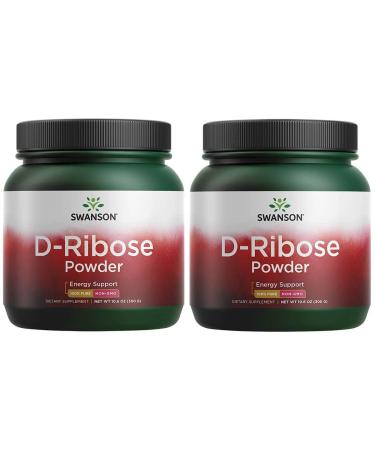 Swanson Ultra D-Ribose Powder - 100% Pure Non-GMO 10.6 oz Pwdr 2 Pack