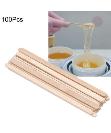 Nikou Wax Applicator Stick - 100pcs Small Wooden Spatula for Hair Removal | Wood Depilatory Wax Tools - Buy Online on GoSupps.com