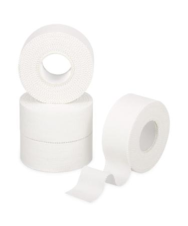 XinStroe 4 Roles Sport Tapes 2.5cmx10m Sporttape Sport Tapeverband Self -adhesive sports bandage for football climbing all sports (white)
