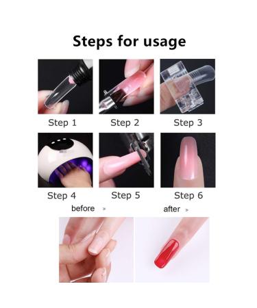 10 Pack Nail Tips Clips for Fast Polygel Extensions - UV LED Builder Tool for Manicure & Nail Art - Buy Online on GoSupps.com