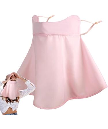 Pink Sun Protection Face Shield - UV Protection & Cooling Scarf with Ear Loops for Ultimate Facial Safety - Buy Online on GoSupps.com