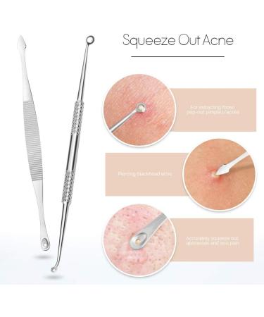 Teenitor 7 in 1 Pimple Blackhead Remover Extractor Tool Kit - Professional Acne Treatment for Nose and Face Skin - Buy Online on GoSupps.com