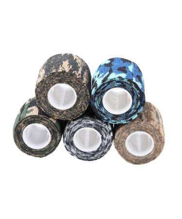 LALAFINA Tape Sport Tape Athletic Tape Elastic Wrap Tape Camouflage Emergency Gauze Tape Self-Adhesive Elastic Outdoor As Shown Size 1