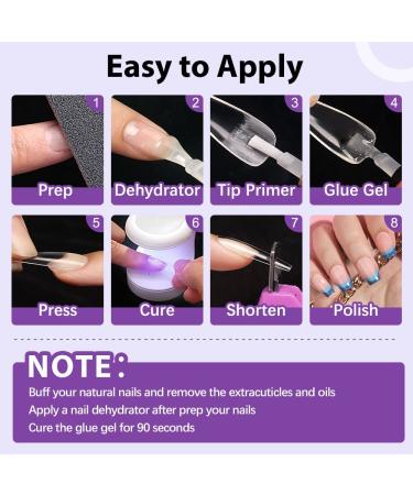 BTArtbox Gel Nail Glue - 2PCS 10ML 4 in 1 Strong False Nail Glue Kit for Acrylic Nails - Long Lasting Formula for 28+ Days - Buy Online on GoSupps.com