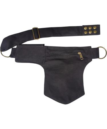 Shop Larswon Renaissance Bag for Women | Stylish Festival Belt Bag with Hip Pockets | Black Medium - Buy Online on GoSupps.com