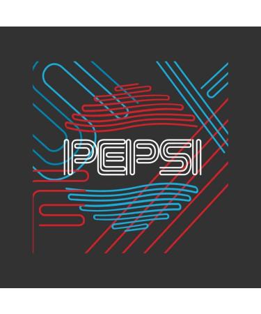 All+Every Pepsi Retro Line Art Men's T-Shirt L Charcoal - Buy Online on GoSupps.com