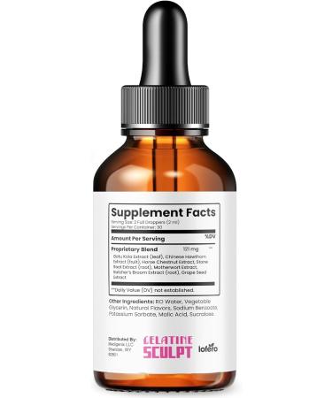 (5 Pack) Gelatine Sculpt Drops GelatineSculpt Liquid Supplement Advanced Loss Support Formula Gotas Premium Natural Vitamin for Maximum Energy Healthy Digestion Sexy Slim Body Wellness Reviews (10oz) - Buy Online on GoSupps.com