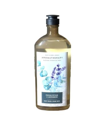 Bath and Body Works Aromatherapy Calm Eucalyptus Lavender Body Wash & Foam Bath 10 Ounce Full Size