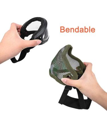 MGFLASHFORCE Airsoft Mask and Goggles - Steel Mesh Army Green | Shop Now - Buy Online on GoSupps.com