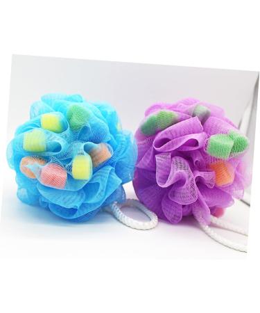 Shop Housoutil 4pcs Colorful Home Bath Balls | Super Soft Shower Sponge for Adults & Kids - Perfect for Relaxing Baths - Buy Online on GoSupps.com