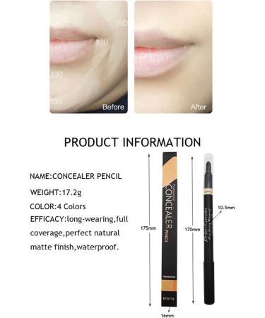 ZIEM TFT Concealer Pencil for Face Double-sided Under Eye Concealer Longlasting & Waterproof Cosmetics 3 - Buy Online on GoSupps.com