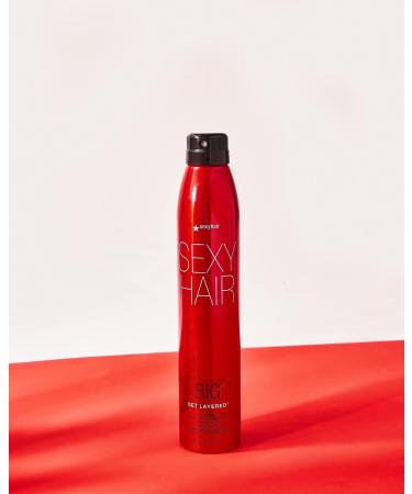 SexyHair Big Get Layered Flash Dry Thickening Hairspray 8 Oz - Buildable Texture, Volume, and Shine | 72-Hour Humidity Resistance - Buy Online on GoSupps.com