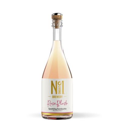 No.1 Living Kombucha Drink Brewery: Rose Blush Great Tasting Alcohol-Free Kombucha with Live Cultures Lightly Sparkling 100% Natural Vegan (1)