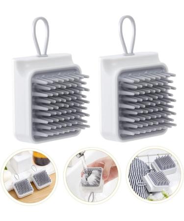 Kombiuda 2-Piece Shampoo Brush & Scalp Massager - Perfect Shower Hair Cleaning Tool for Deep Massage & Easy Washing - Buy Online on GoSupps.com